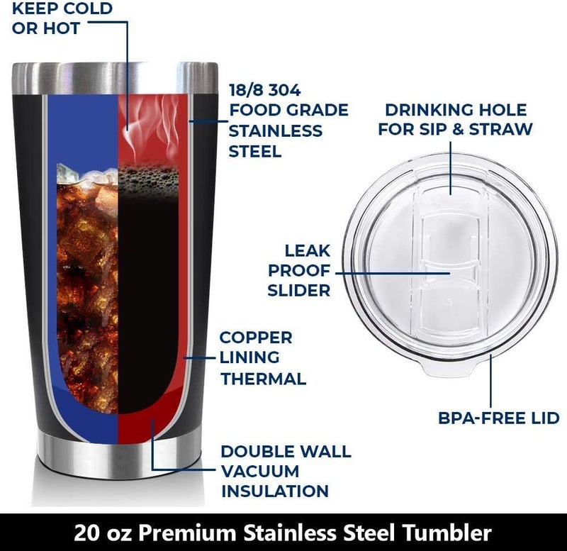 NewEleven 20 Oz Tumbler - Gifts for Dad from Kids - Dad Birthday Gift - Gifts for Father from Daughter/Son - Father Mug - Christmas/Birthday/Anniversary/Fathers Day - Image 3
